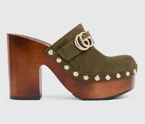 Damen-Clog mit Plateausohle Und Doppel G