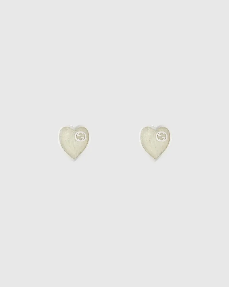 Gucci Heart Ohrringe Mit GG Undefined