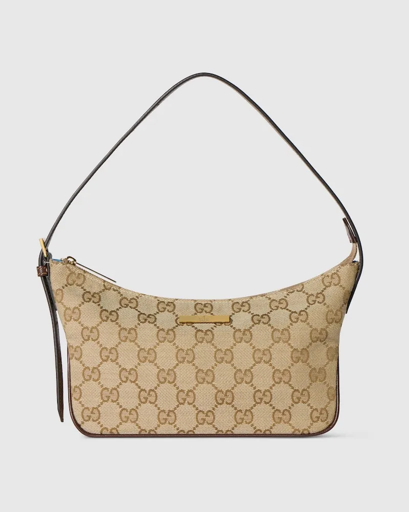 Gucci Kleine Lady Lunetta Schultertasche Beige