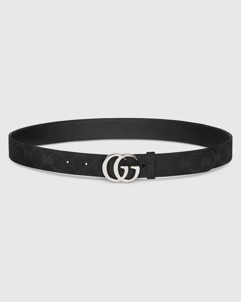 Gucci GG Marmont Gürtel, Größe 95 Schwarz