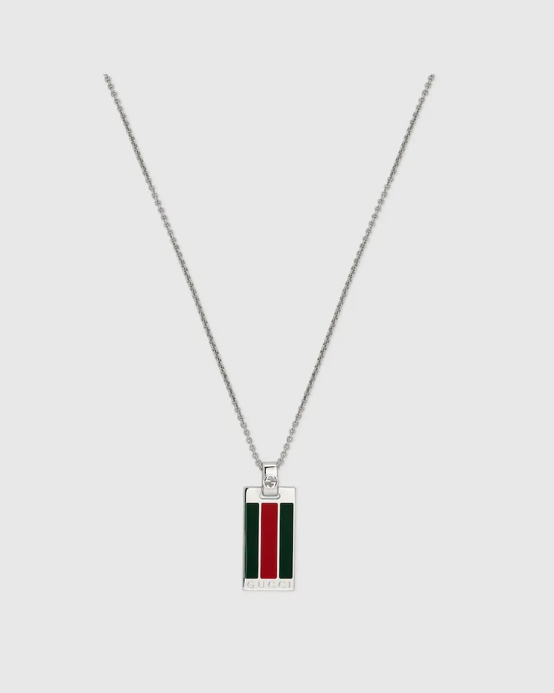 Gucci Kette mit Anhänger Und Web Undefined