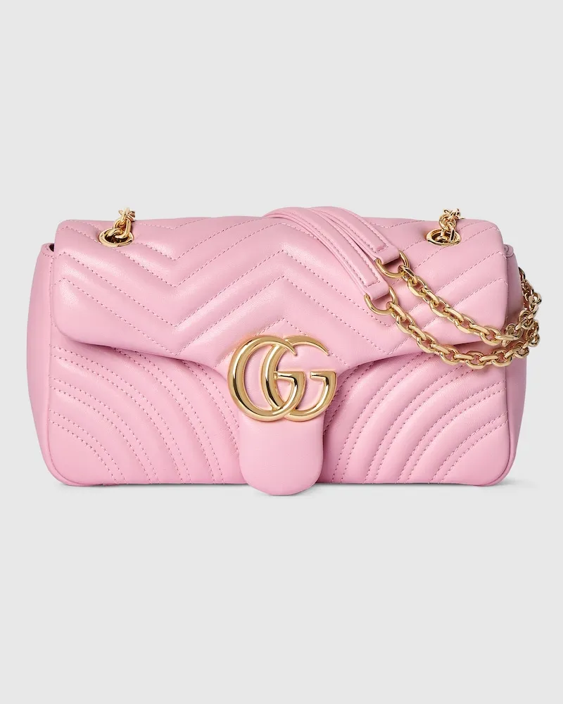 Gucci Sac À Épaule GG Marmont Moyen Format Rose