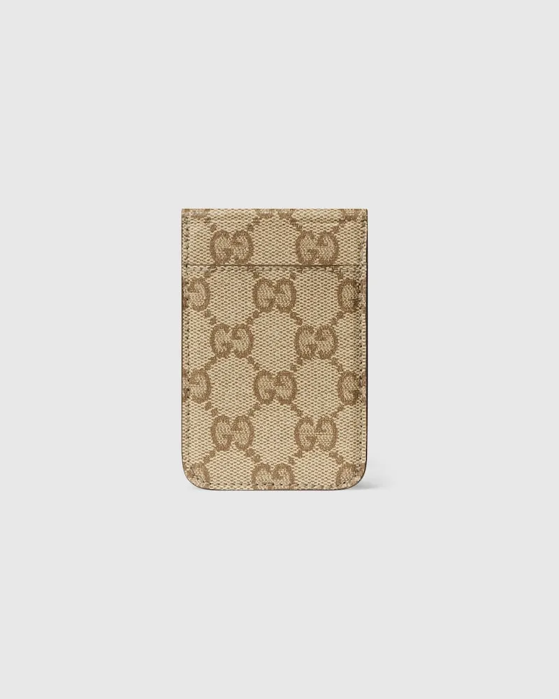 Gucci Essence Classic Magnetisches Kartenetui Beige