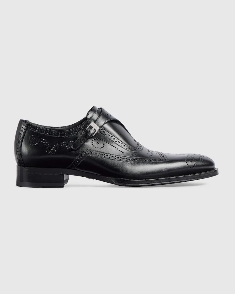 Gucci Herren Doppelmonk Schwarz
