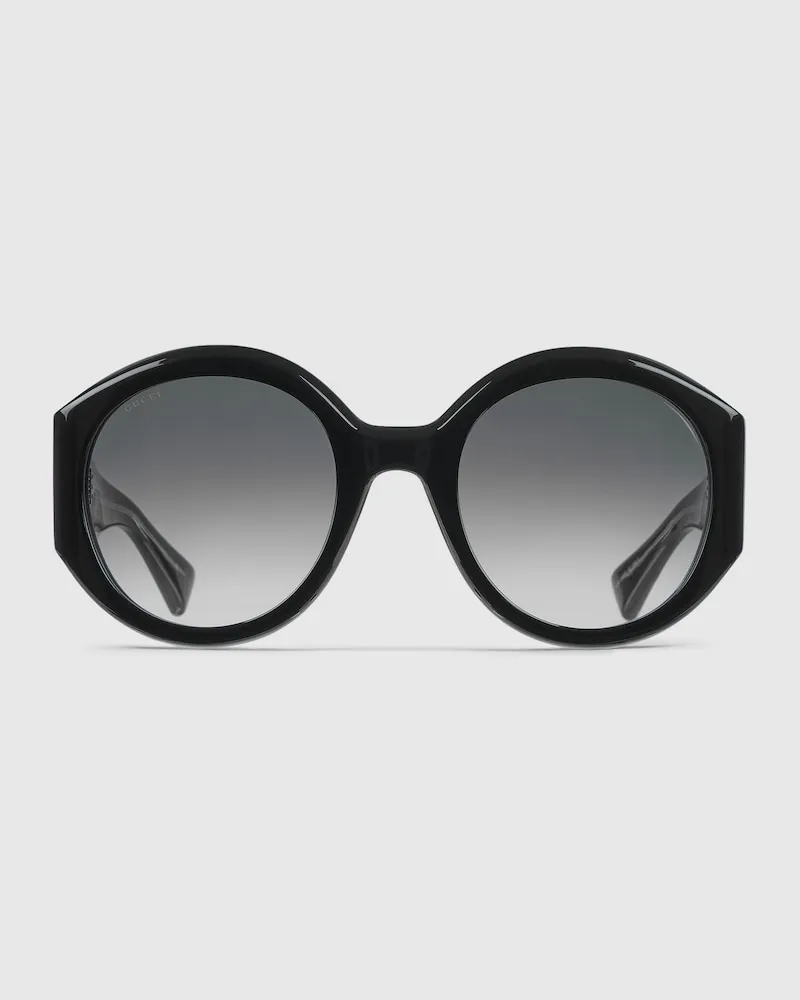 Gucci Sonnenbrille Mit Rundem Rahmen Schwarz