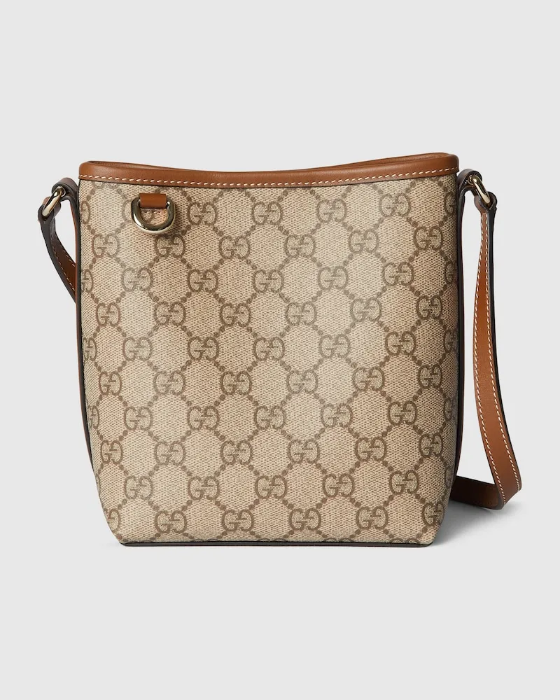 Gucci GG Emblem Nano Bucket Bag Beige