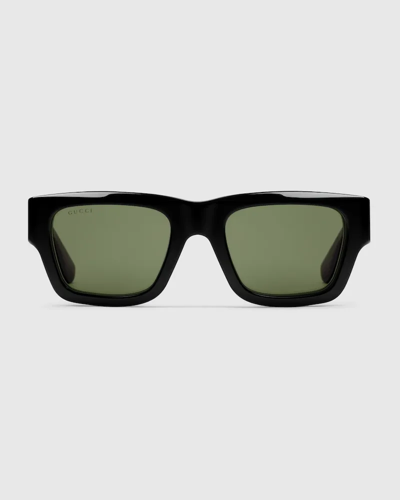 Gucci Sonnenbrille Mit Rechteckigem Rahmen Schwarz
