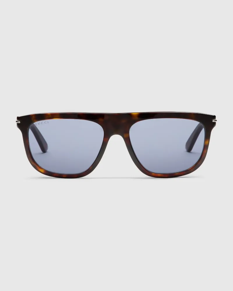 Gucci Sonnenbrille Mit Ovalem Rahmen Braun