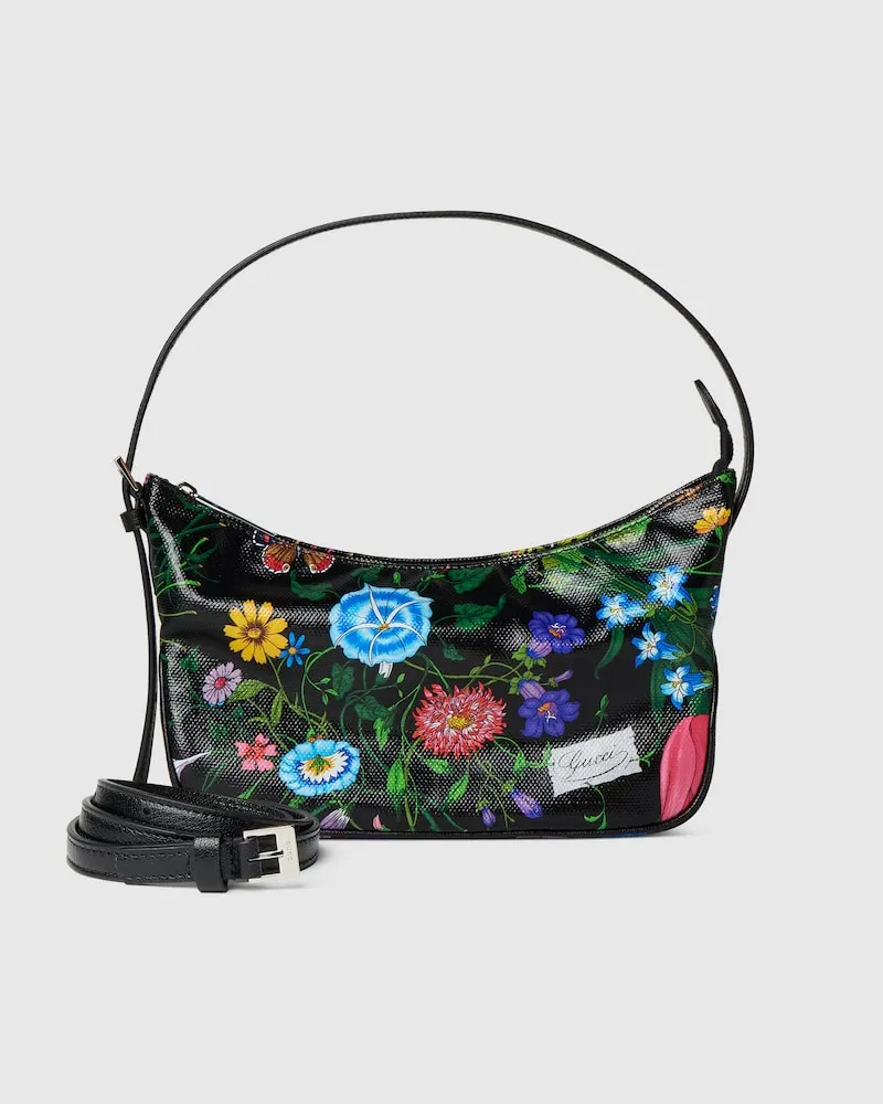 Gucci Kleine Lady Lunetta Schultertasche Schwarz