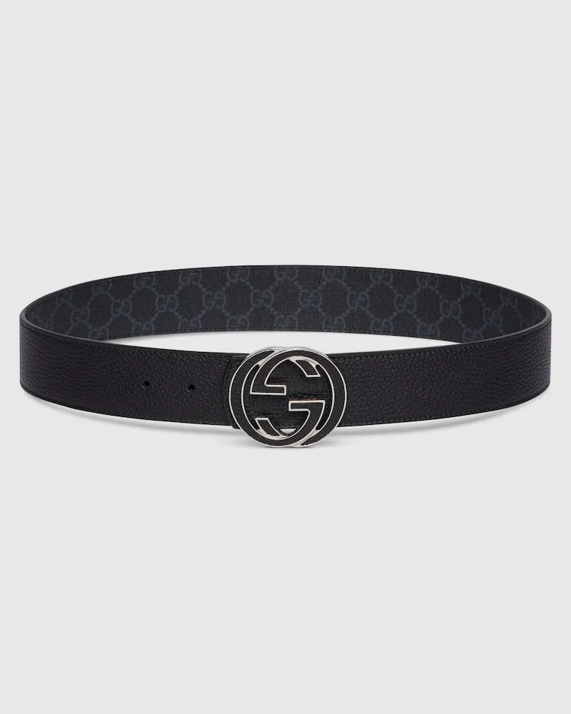 Gucci Ceinture Réversible Avec Boucle GG, Taille 95 Noir