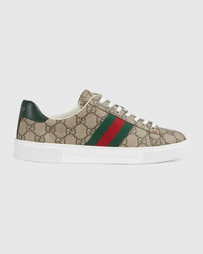 Gucci Ace Damensneaker Mit Web, Größe Beige