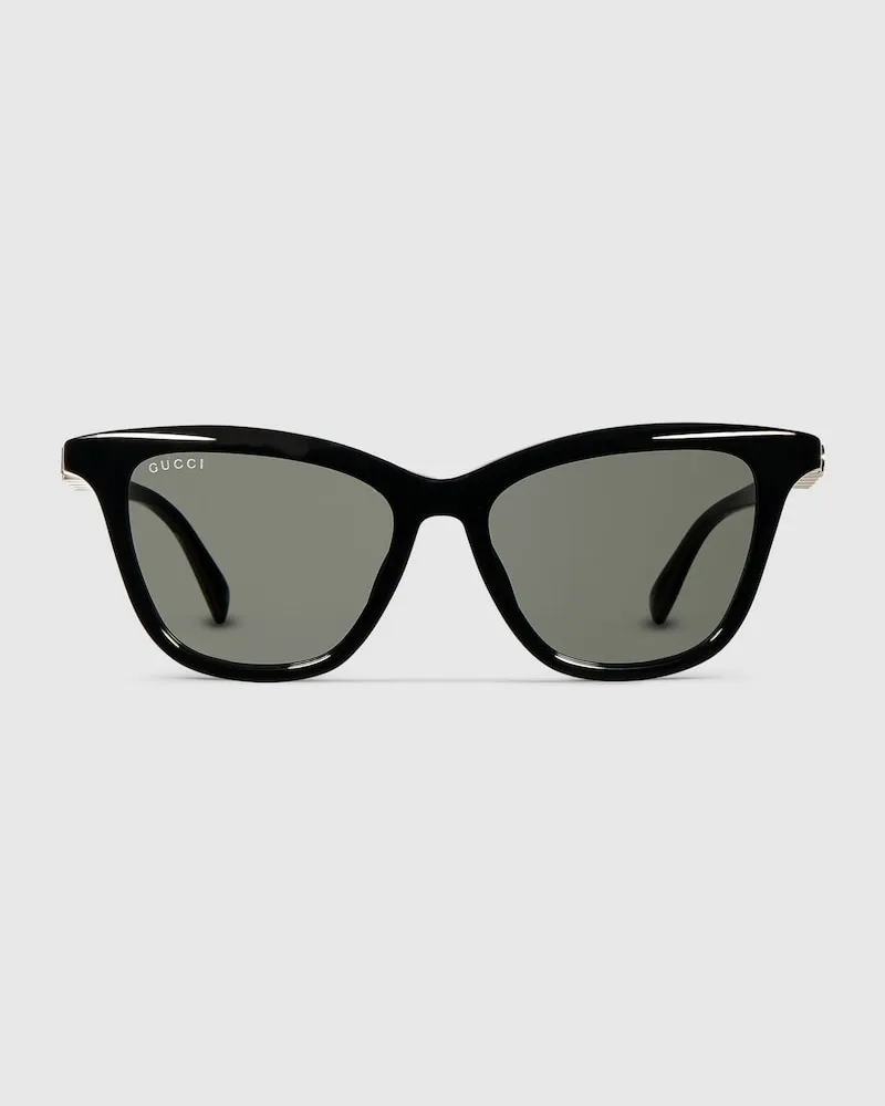 Gucci Sonnenbrille In Katzenaugenform Schwarz