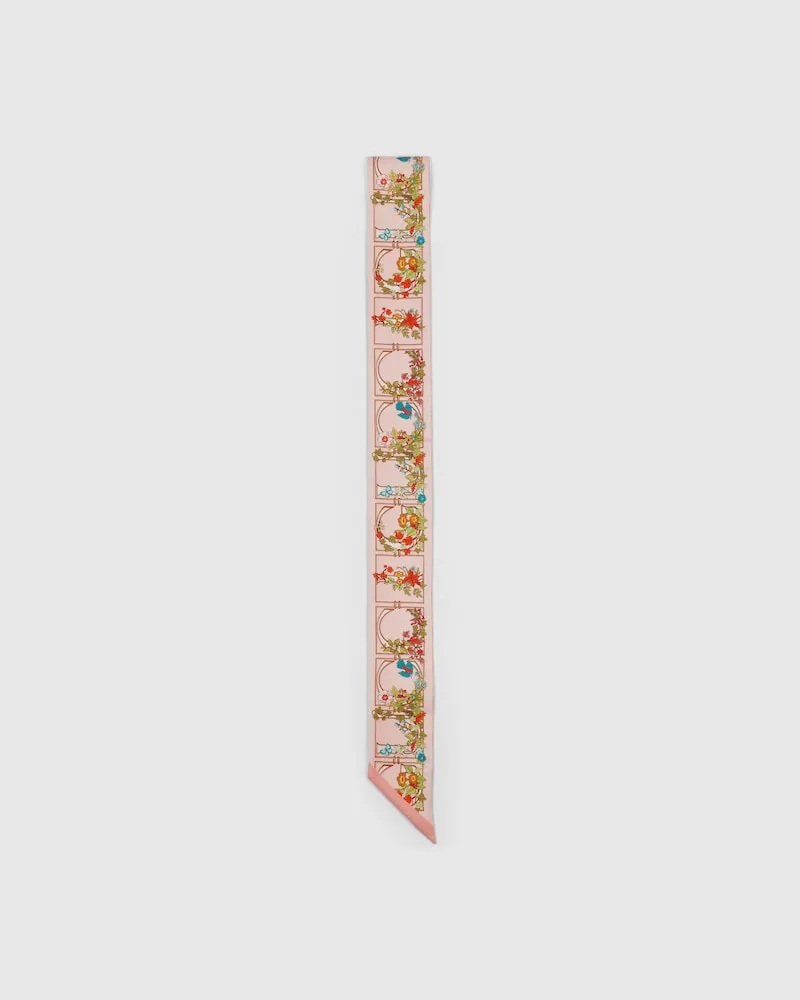Gucci Band aus Seide Mit Print Pink