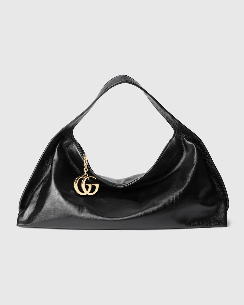 Gucci Große Infinity Schultertasche Schwarz