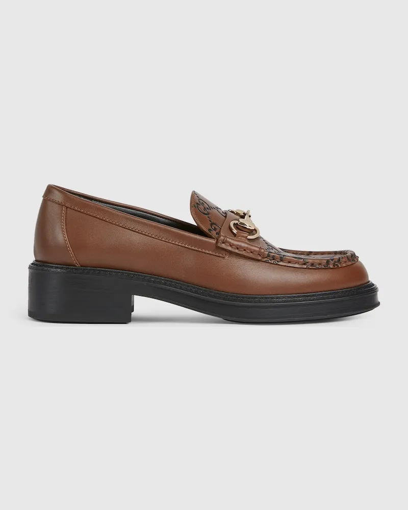 Gucci Horsebit Damenloafer, Größe Braun