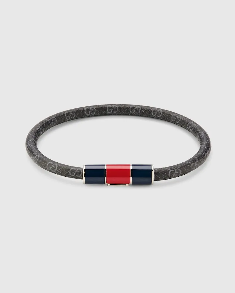 Gucci Armband mit Emaille Web Anhänger Undefined