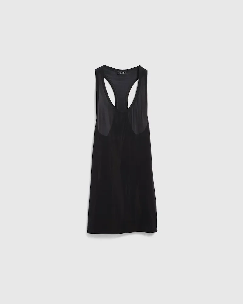Gucci Robe En Crêpe De Jersey, Taille Noir