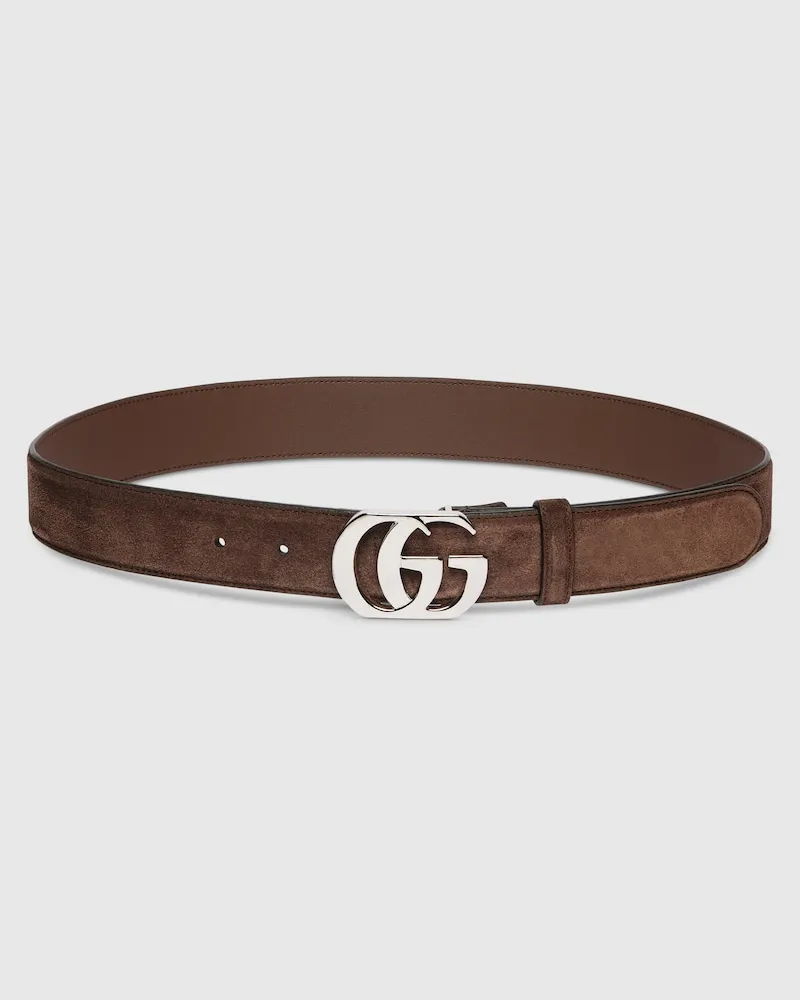 Gucci Cut GG Marmont Gürtel Braun