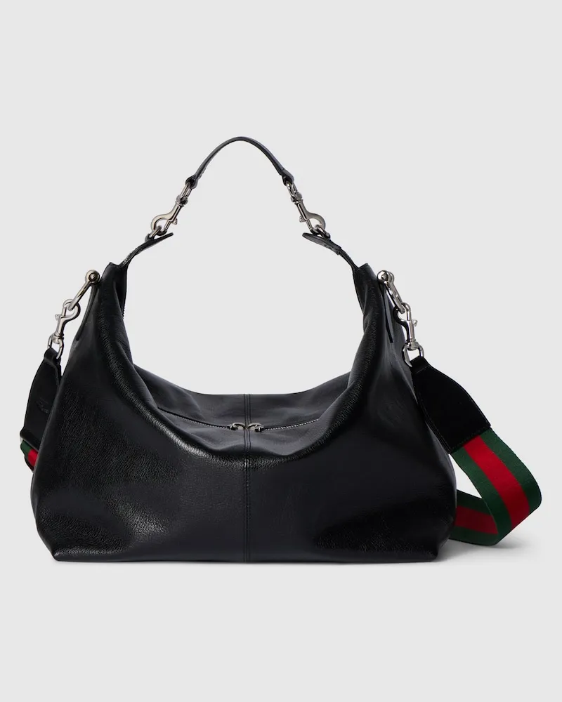 Gucci Mittelgroße Brera Umhängetasche Schwarz