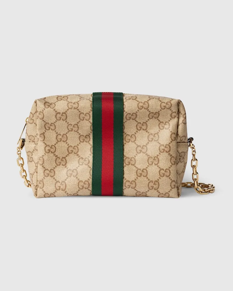 Gucci Mini Kameratasche mit Web Beige