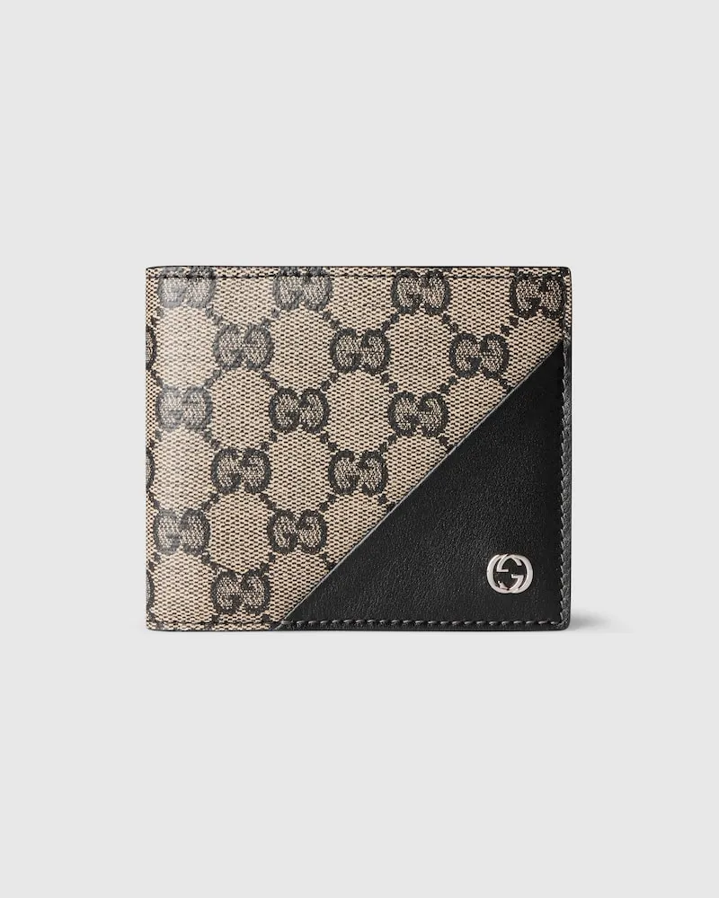 Gucci Faltbrieftasche mit GG Beige