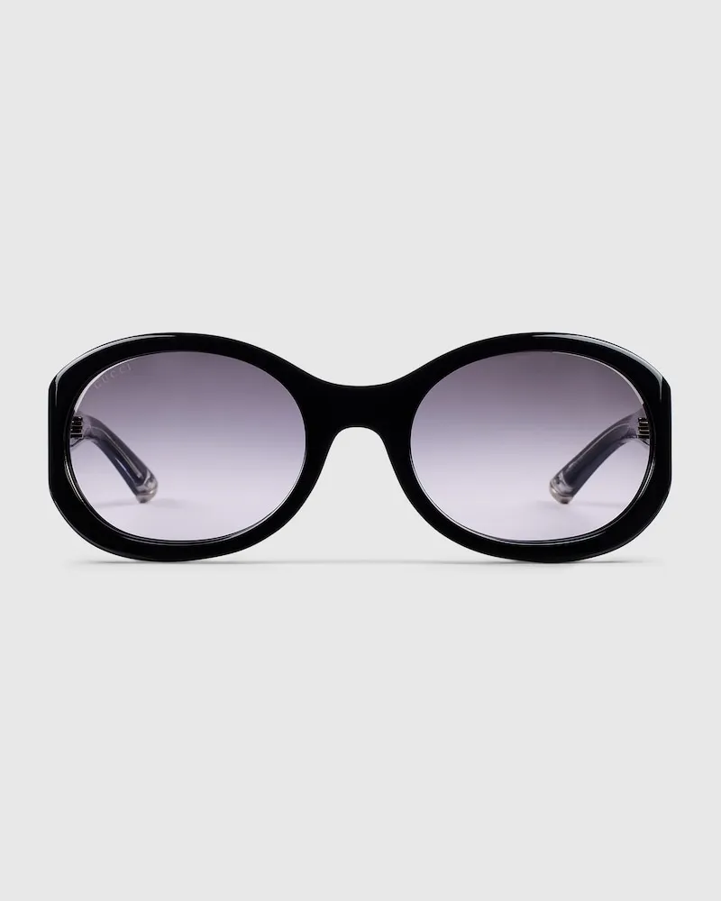 Gucci Sonnenbrille Mit Rundem Rahmen Grau