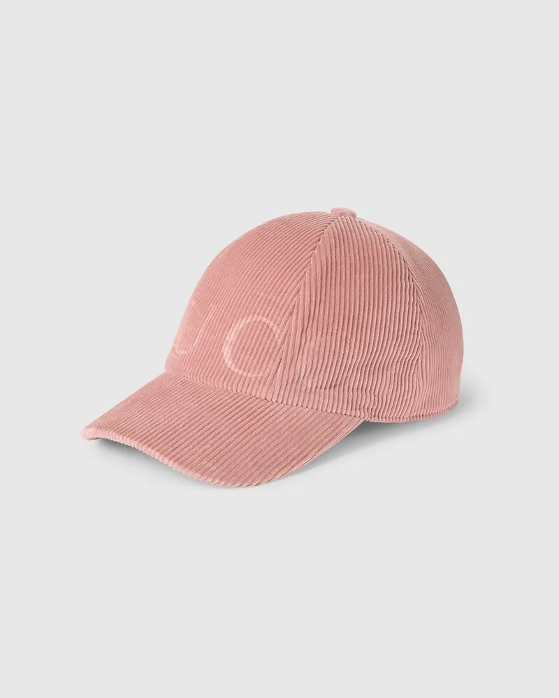Gucci Baseballkappe aus Cord, Größe Pink