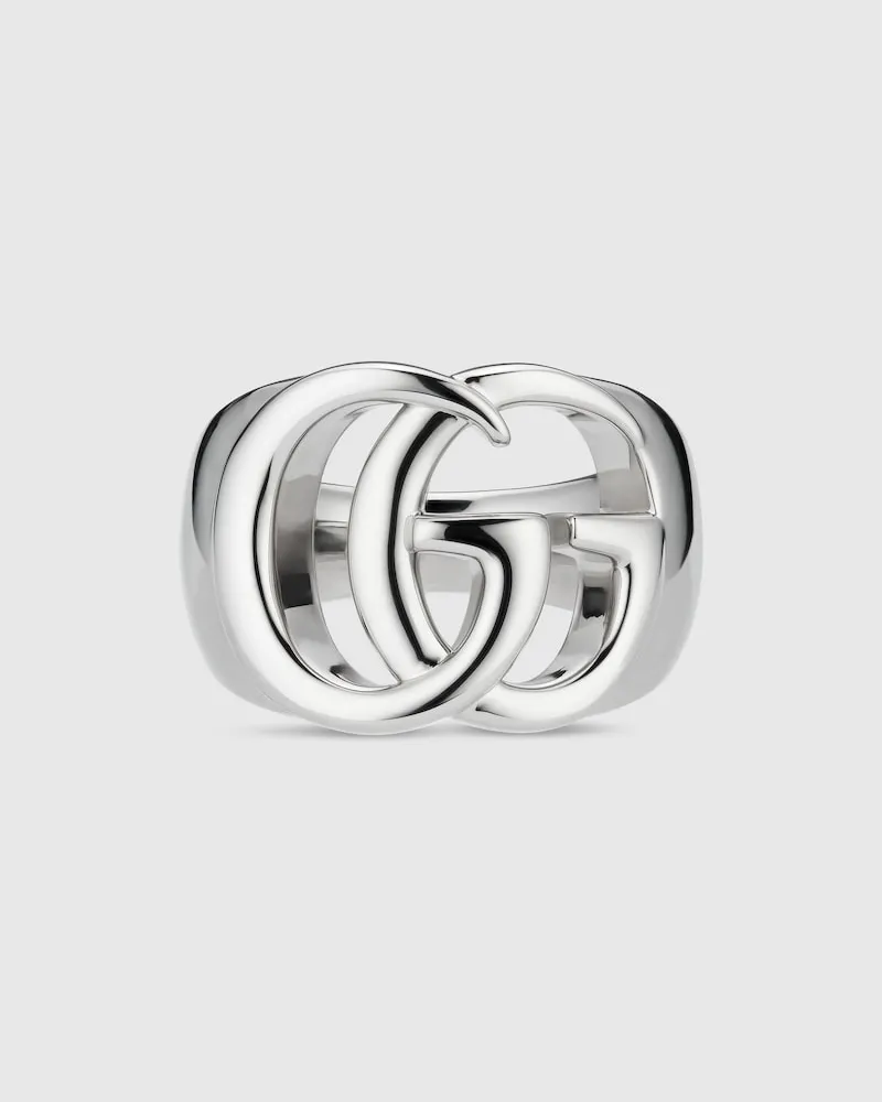 Gucci Breiter GG Marmont Ring mit Cut-out-Detail Undefined