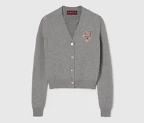 Cardigan aus Wolle Und Kaschmir mit Stickerei, Größe