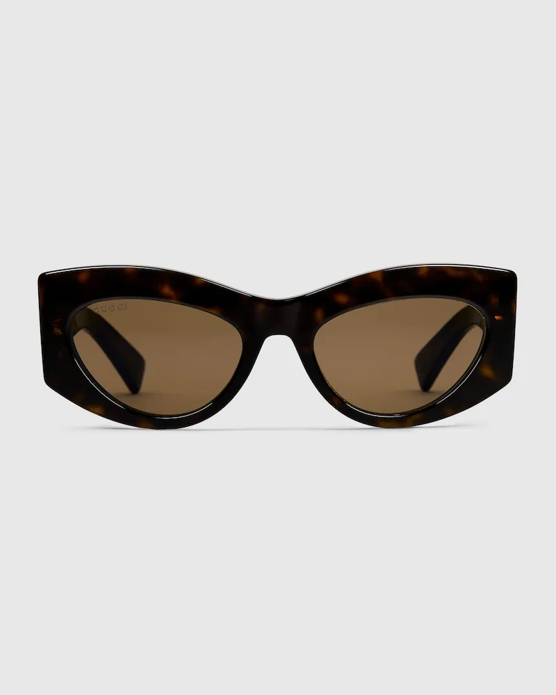 Gucci Sonnenbrille In Katzenaugenform Braun