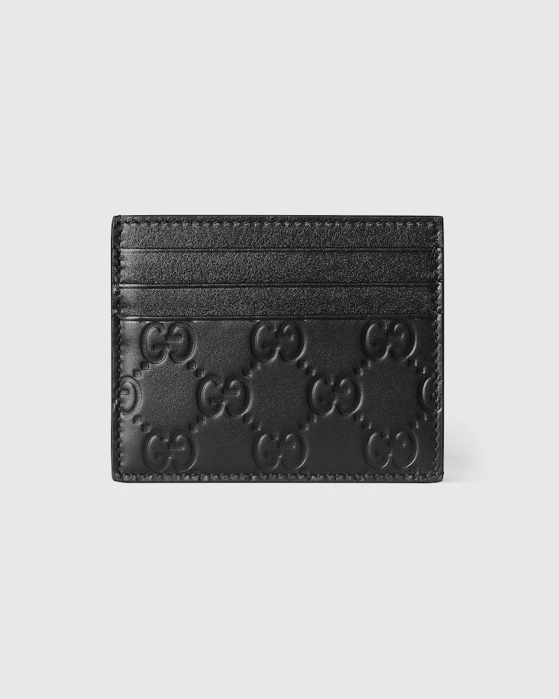 Gucci Porte-cartes GG Emblem Noir