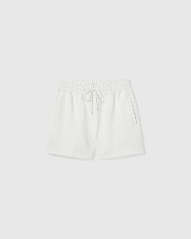 Gucci Shorts aus Technischem Jersey Mit GG Prägung, Größe Weiß