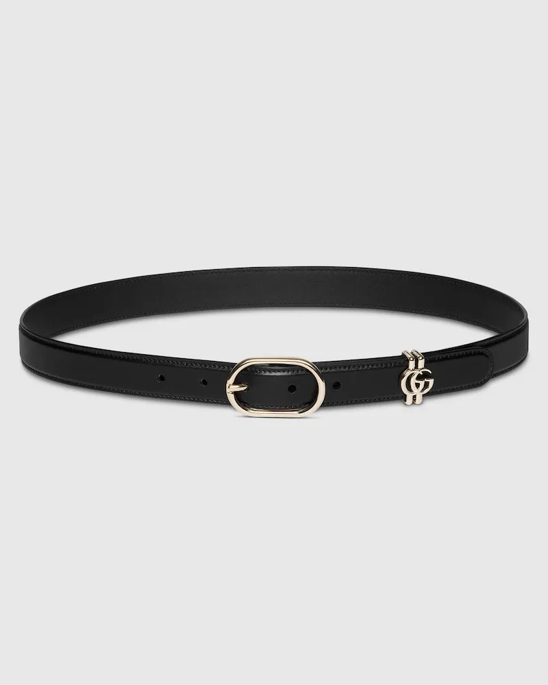 Gucci Ceinture Avec Boucle Ovale, Taille 95 Noir