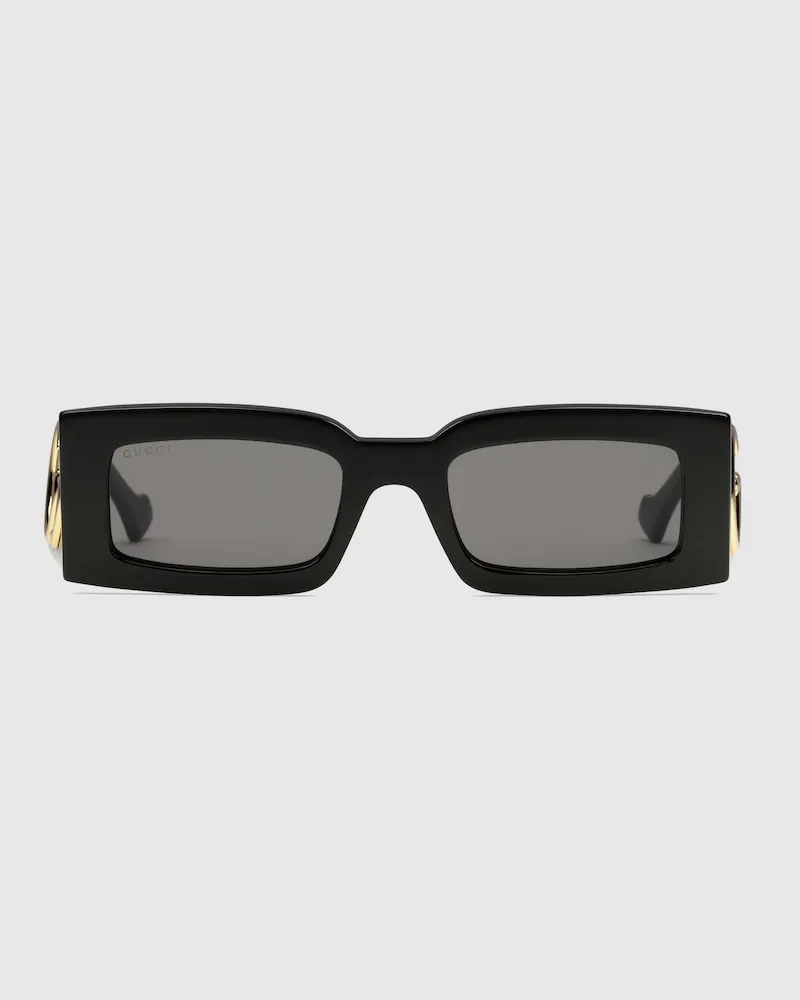 Gucci Sonnenbrille Mit Rechteckigem Rahmen Schwarz