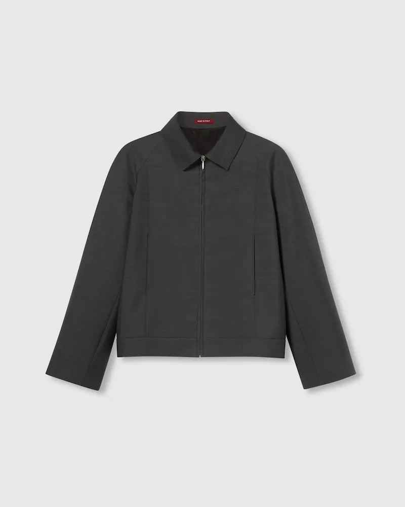 Gucci Bomberjacke aus Wolle, Größe Grau