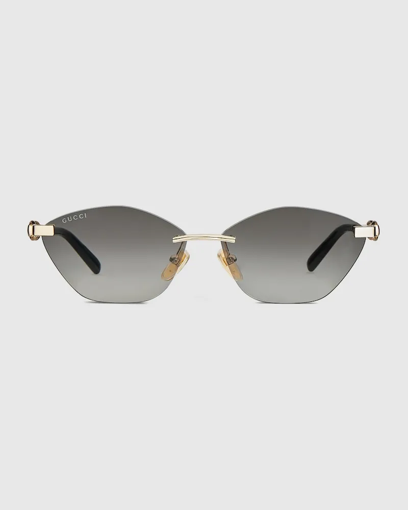 Gucci Sonnenbrille In Katzenaugenform Gold