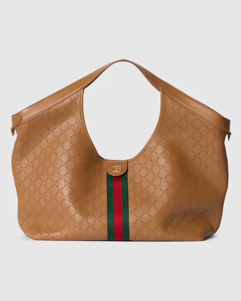 Gucci Großer Giglio Shopper Beige