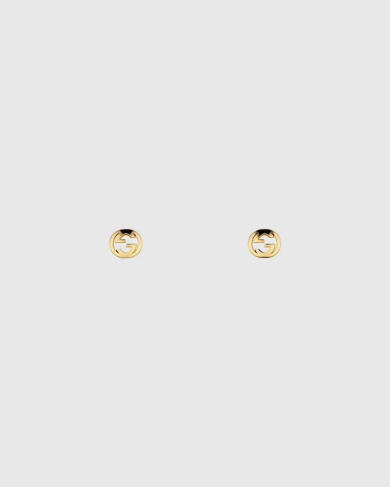 Gucci Interlocking Ohrstecker 18 Karat Gelbgold