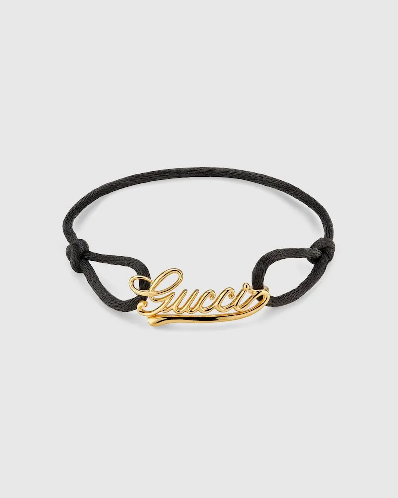Gucci Schriftzug Kordelarmband Undefined
