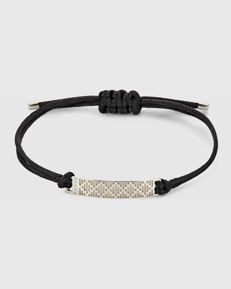 Gucci Diamante Kordelarmband Silber
