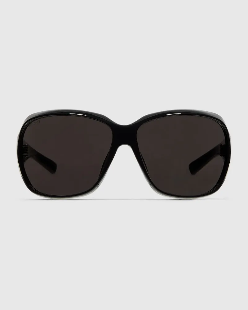 Gucci Sonnenbrille Mit Eckigem Rahmen Schwarz