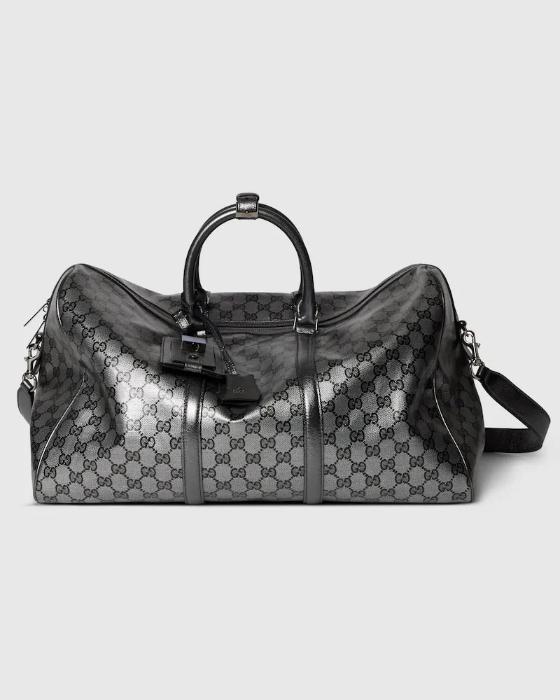 Gucci Mittelgroße Essence Classic Reisetasche Grau