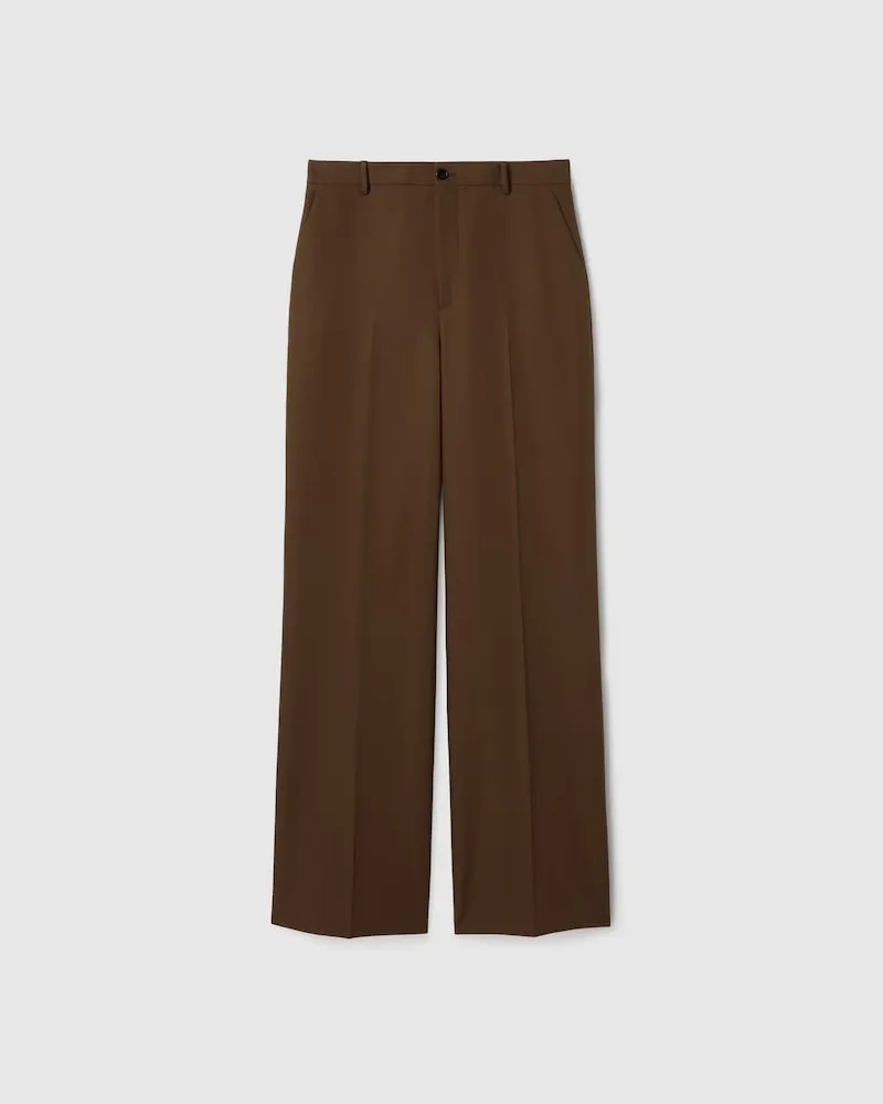 Gucci Hose aus Technischem Panama-Stoff, Größe Braun
