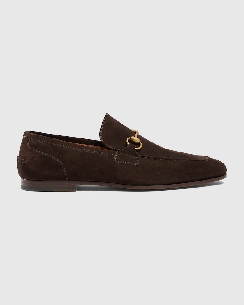 Gucci Jordaan Herrenloafer, Größe Braun