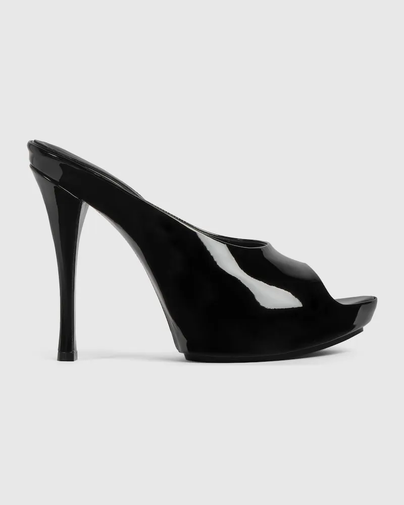 Gucci Damenpantolette mit Stiletto-Plateausohle Schwarz