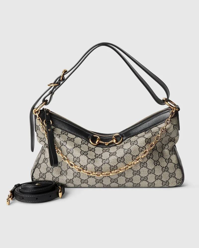 Gucci Mittelgroße Starlet Schultertasche Beige