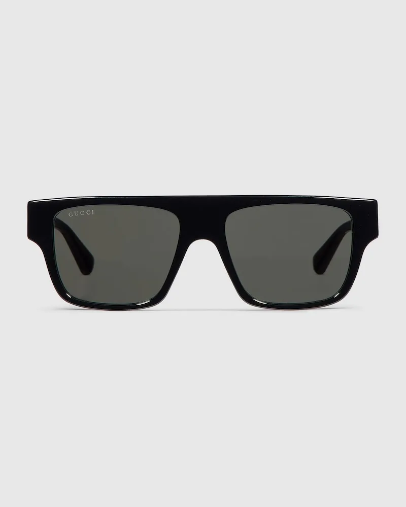 Gucci Sonnenbrille Mit Rechteckigem Rahmen Schwarz