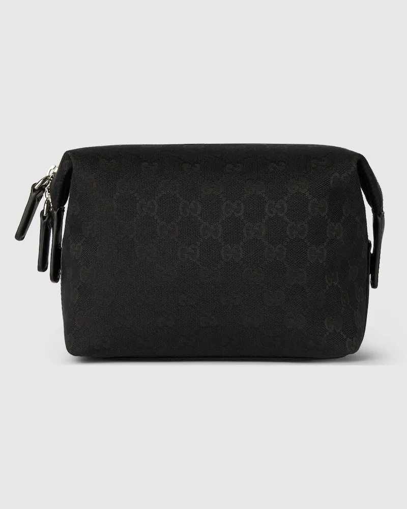 Gucci Kleines Kosmetiketui aus GG Canvas Schwarz