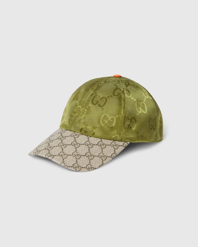 Gucci Match Baseballkappe, Größe Grün