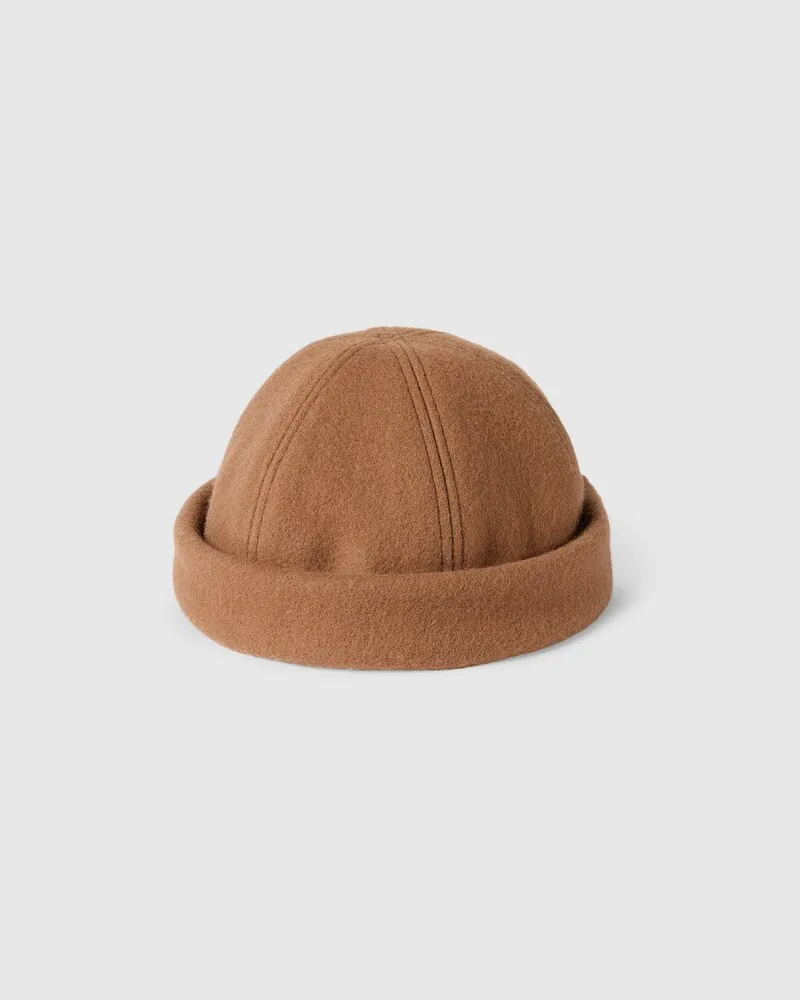 Gucci Mütze aus Wolle Mit Stickerei, Größe Braun